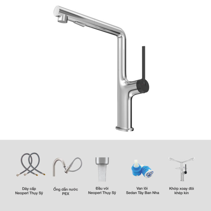 Vòi rửa bát KLUGER KLF0001C - Ảnh 3