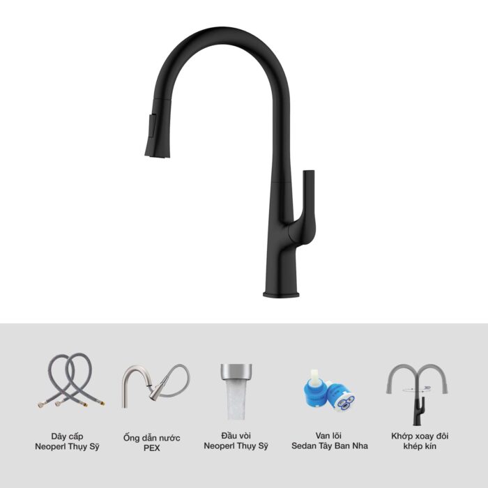 Vòi rửa bát KLUGER KLF0002B - Ảnh 4