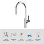 Vòi rửa bát KLUGER KLF0006C - Ảnh 3