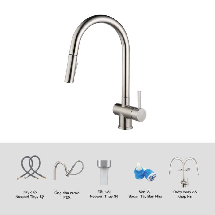 Vòi rửa bát KLUGER KLF0008S - Ảnh 3