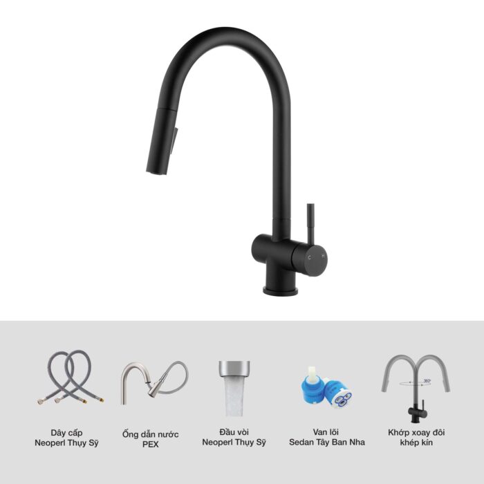 Vòi rửa bát KLUGER KLF0008SB - Ảnh 3