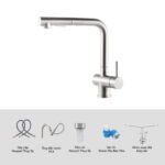 Vòi rửa bát KLUGER KLF0013C - Ảnh 3