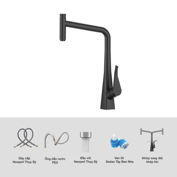 Vòi rửa bát KLUGER KLF0016B - Ảnh 2