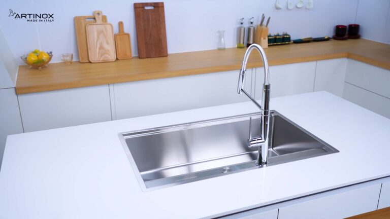 Chậu rửa bát inox NOBINOX ARTINOX NEWGO NA830 00008ALGI81 - Ảnh 8