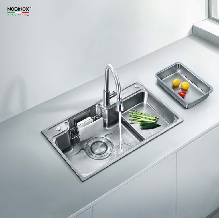 Chậu rửa bát inox NOBINOX HIGON NH905 - Ảnh 5