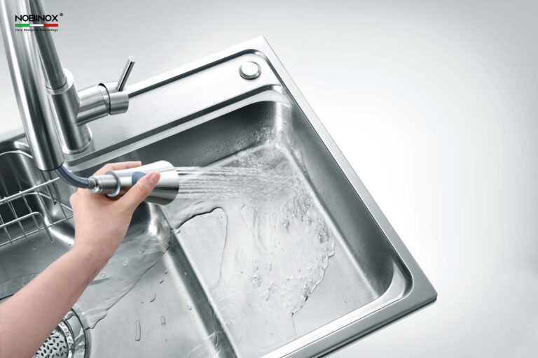 Chậu rửa bát inox NOBINOX HIGON NH905 - Ảnh 6