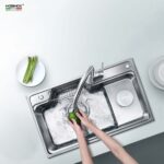 Chậu rửa bát inox NOBINOX HIGON NH905 - Ảnh 9