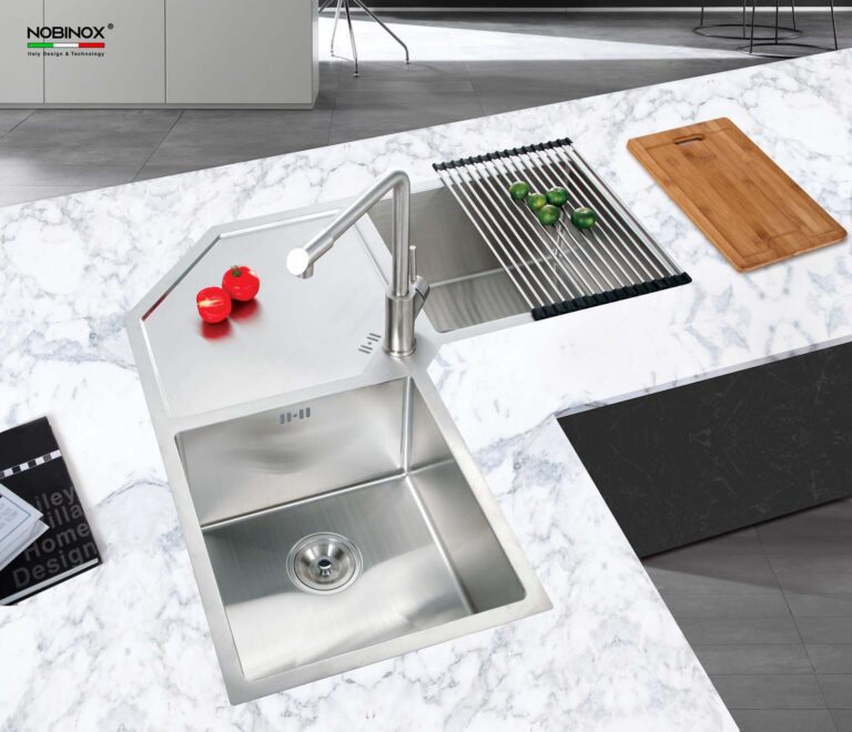 Chậu rửa bát inox NOBINOX LIKEN NL700 - Ảnh 5