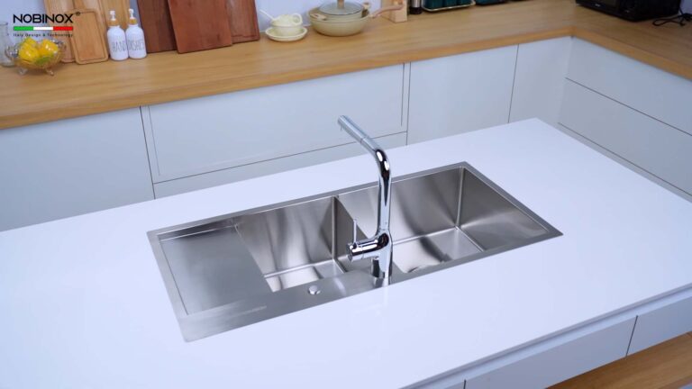 Chậu rửa bát inox NOBINOX LIKEN NL746 - Ảnh 4