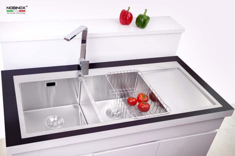 Chậu rửa bát inox NOBINOX LIKEN NL749 - Ảnh 4