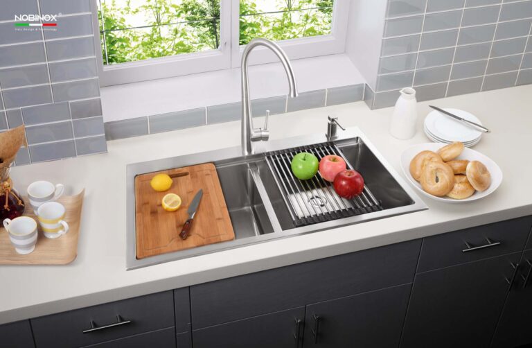 Chậu rửa bát inox NOBINOX LIKEN NL785 - Ảnh 4