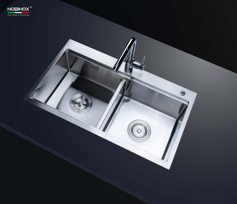 Chậu rửa bát inox NOBINOX LIKEN NL785 - Ảnh 6