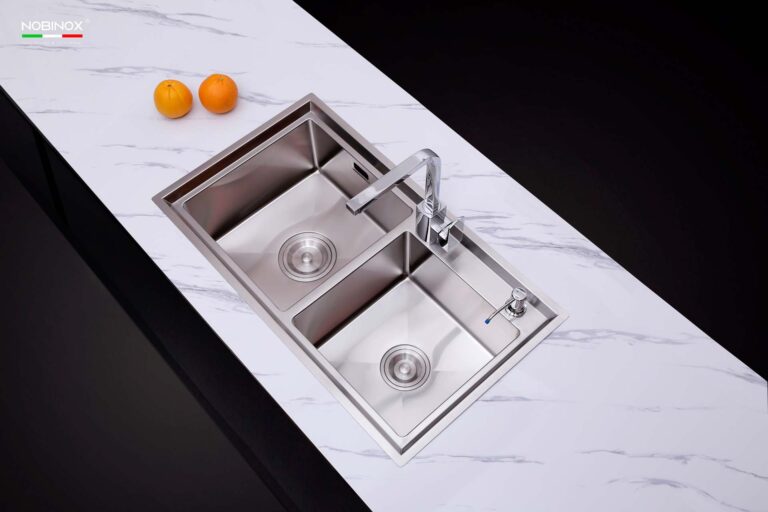 Chậu rửa bát inox NOBINOX LIKEN NL786 - Ảnh 6