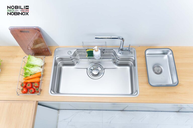 Chậu rửa bát inox NOBINOX LIKEN NL792D - Ảnh 6