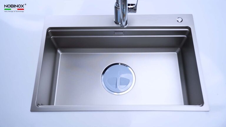 Chậu rửa bát inox NOBINOX LIRA NJ560D - Ảnh 4