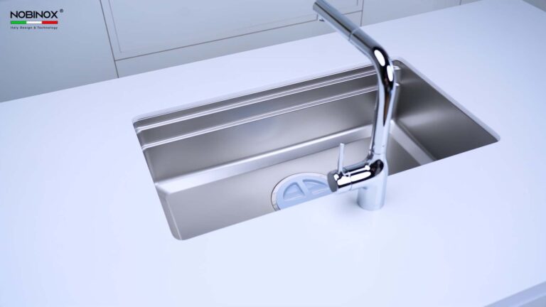 Chậu rửa bát inox NOBINOX LIRA NJ562D - Ảnh 12