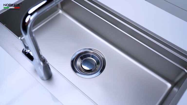 Chậu rửa bát inox NOBINOX LIRA NJ564D - Ảnh 5