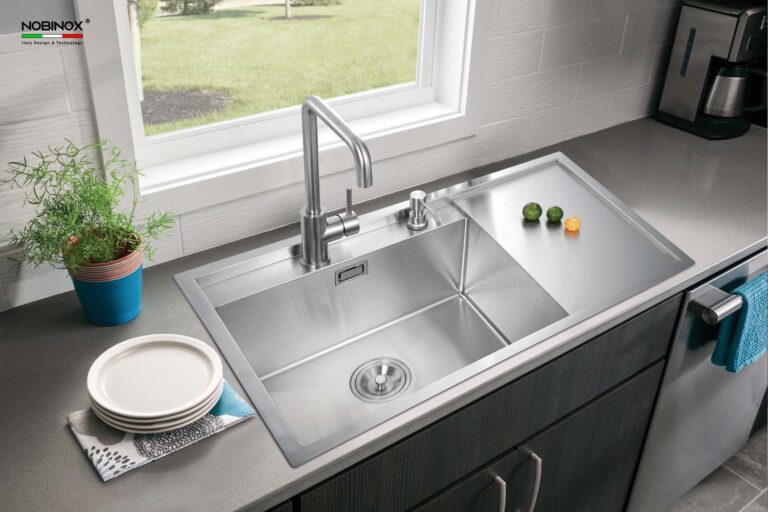 Chậu rửa bát inox NOBINOX LUMIA NJ558B - Ảnh 10