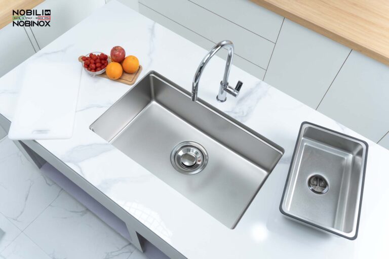 Chậu rửa bát inox NOBINOX ROSA NN974DT - Ảnh 5