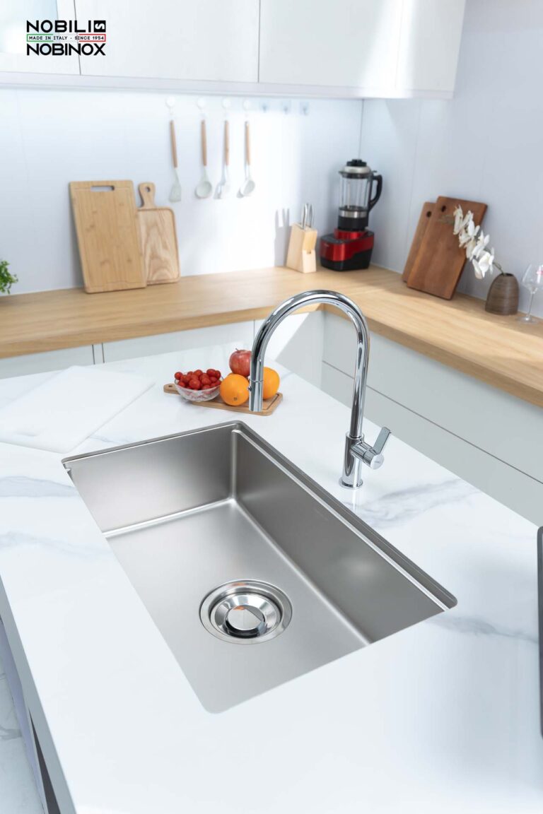 Chậu rửa bát inox NOBINOX ROSA NN974DT - Ảnh 9