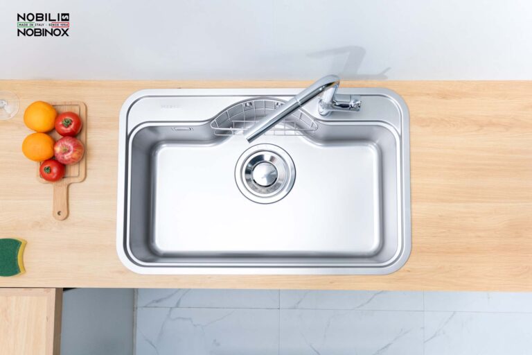 Chậu rửa bát inox NOBINOX ROSA NN975D - Ảnh 7