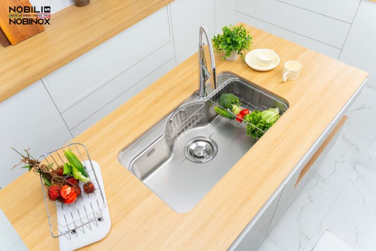 Chậu rửa bát inox NOBINOX ROSA NN995D - Ảnh 16