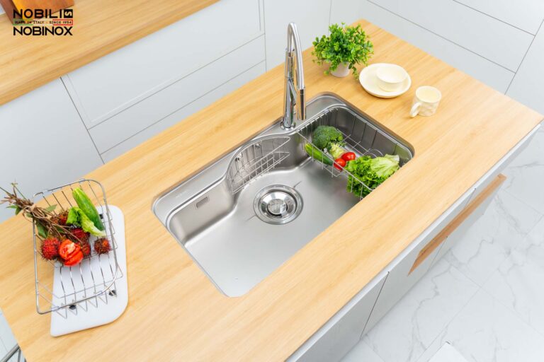Chậu rửa bát inox NOBINOX ROSA NN995D - Ảnh 17