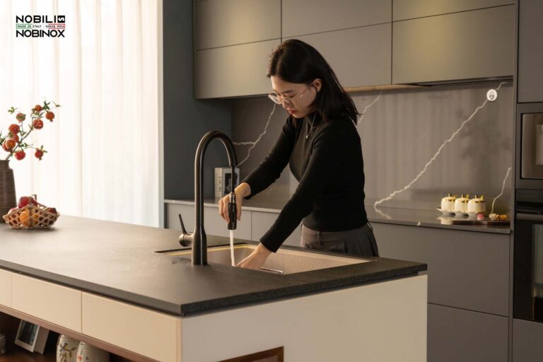 Vòi rửa bát NOBINOX MANIA NB308G CU128137GUP - Ảnh 3