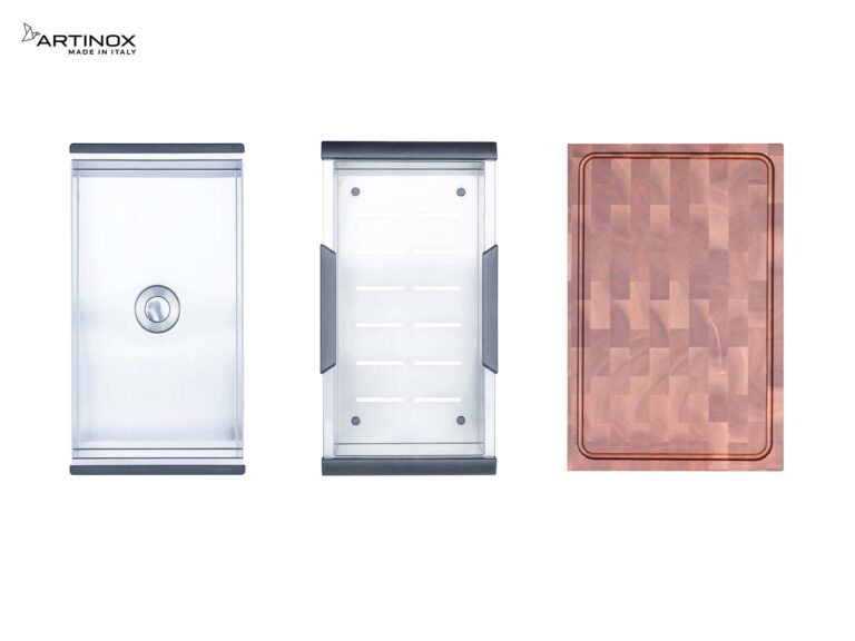 Chậu rửa bát inox NOBINOX ARTINOX MOSE NA808 00008ALBR70SP - Ảnh 3