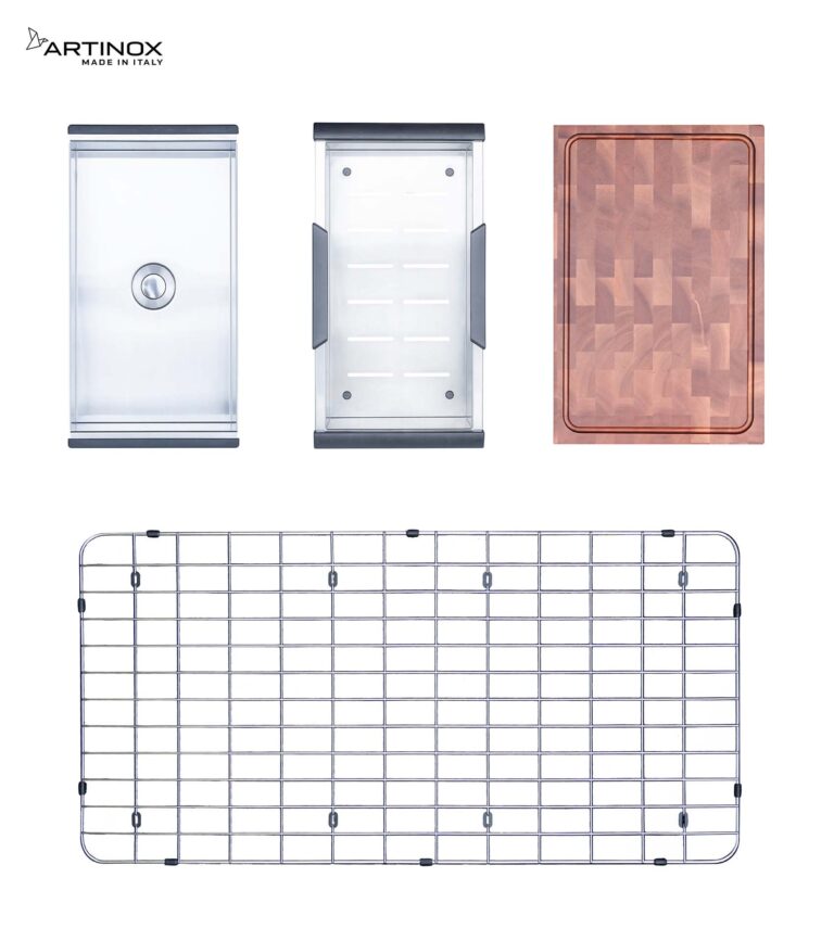 Chậu rửa bát inox NOBINOX ARTINOX NEWGO NA830 00008ALGI81 - Ảnh 3