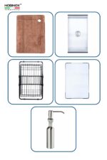 Chậu rửa bát inox NOBINOX RAZIA NJ575 - Ảnh 3