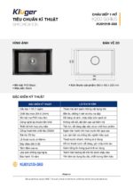 Chậu rửa bát inox KLUGER KU8121B dòng K200 - Ảnh 3