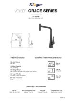 Vòi rửa bát KLUGER KLF0016B - Ảnh 3