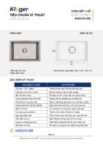 Chậu rửa bát inox KLUGER KU8121S dòng K200 - Ảnh 4