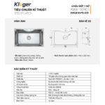 Chậu rửa bát inox KLUGER KW8191FS dòng K900 - Ảnh 2