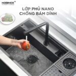 Chậu rửa bát inox NOBINOX LUMIA NJ510B - Ảnh 8