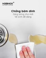 Chậu rửa bát inox NOBINOX LUMIA NJ557 - Ảnh 4