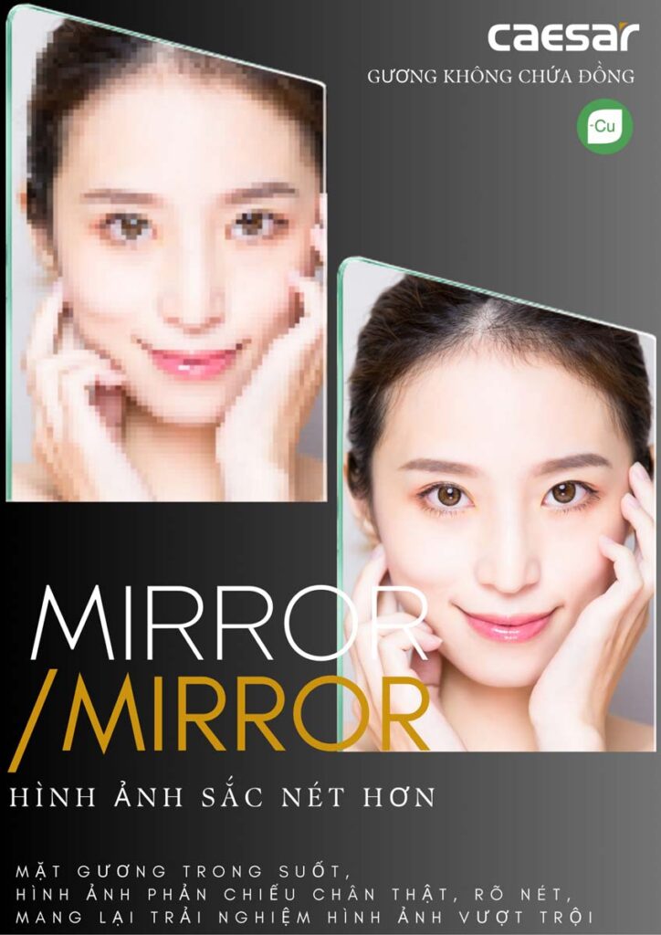 Gương nhà tắm CAESAR M125R 500x700mm - Ảnh 4