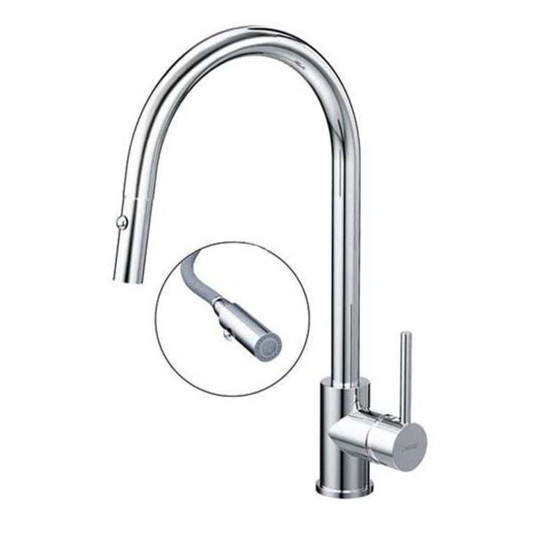 Vòi rửa bát CAESAR K079C lạnh rút dây