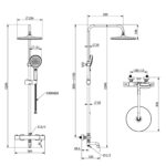 Vòi sen cây Caesar S1038S nhiệt độ - Ảnh 2
