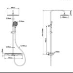 Vòi sen cây Caesar S658C nhiệt độ - Ảnh 2