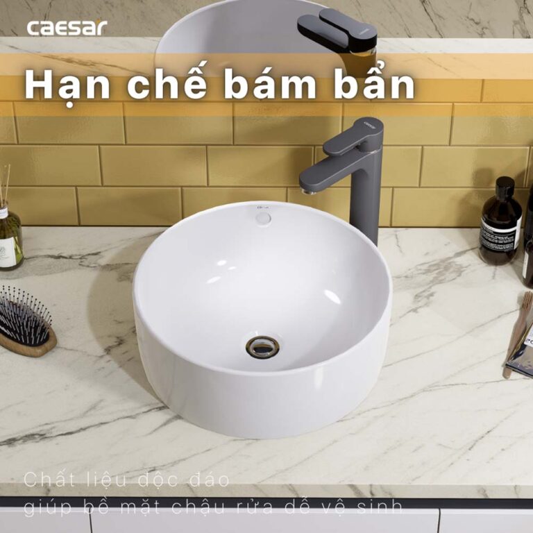 Chậu lavabo đặt bàn CAESAR L5225 - Ảnh 10