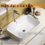 Chậu lavabo đặt bàn CAESAR L5262 - Ảnh 4