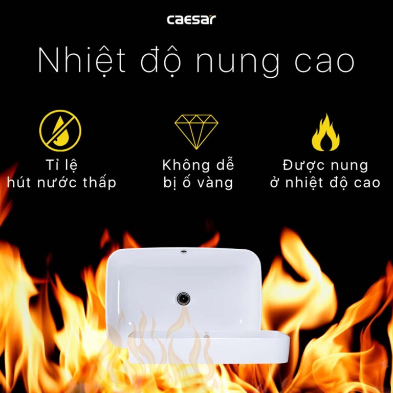 Chậu lavabo đặt bàn CAESAR L5262 - Ảnh 11