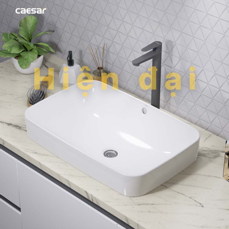 Chậu lavabo đặt bàn CAESAR L5262 - Ảnh 14