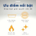 Chậu lavabo đặt bàn CAESAR L5262 - Ảnh 6