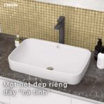 Chậu lavabo đặt bàn CAESAR L5262 - Ảnh 9