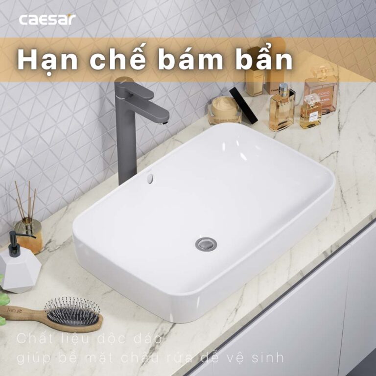 Chậu lavabo đặt bàn CAESAR L5262 - Ảnh 17