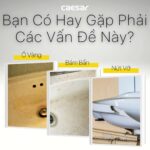 Chậu lavabo treo tường CAESAR LF5263 PF2463 chân lửng - Ảnh 4