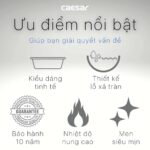 Chậu lavabo treo tường CAESAR LF5263 PF2463 chân lửng - Ảnh 5